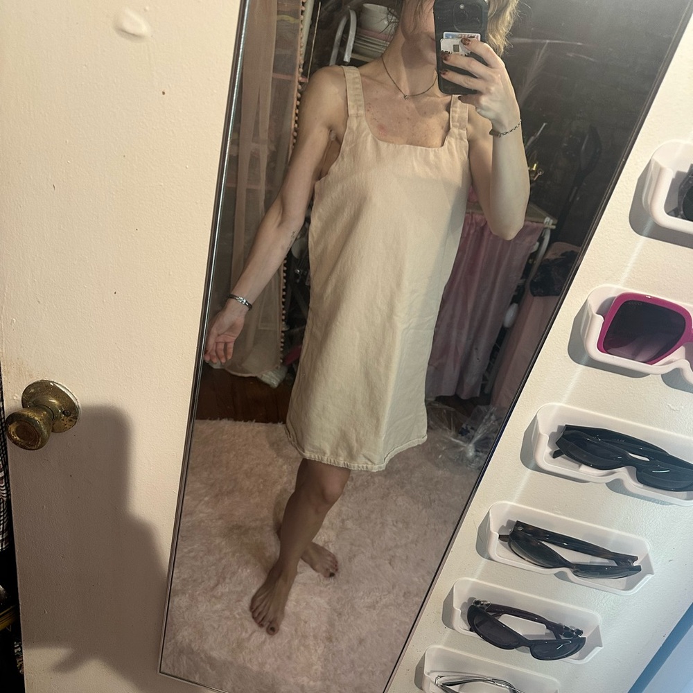 💕 light pink denim dress - Picture 1 of 3